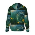 thumbnail image 3 of Kll Jelly Fish Print Men'S Women’s Upf 50+ Sun Protection Outdoor Hoodie Jacket Long Sleeve Fishing Hiking Performance Shirt- Large, 3 of 8
