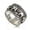 Gold, variant on Punk Men's 925 Tibetan Silver Elephant Rings Fashion Women Retro Band Ring #7-12-10 mm-Gold