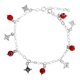 thumbnail image 1 of JOYARIS Pulsera Ajustable Nudo De Bruja Ojos Turcos Plata Ley S925 Talla Largo/Ancho: 22 cm (ajustable) x 3 mm PT-0000177, 1 of 3