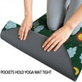 thumbnail image 3 of Green Sun Moon Cloud Planet Pattern Hot Yoga Mat Towel Non Slip for Hot Yoga - Quick-Drying Yoga Mat Cover with 4 Corner Pockets with Travel Bag - Hot Yoga Towel Non Slip 74"x26", 3 of 6