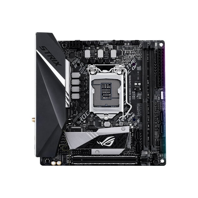 ASUS ROG STRIX B360-I GAMING - Motherboard - mini ITX - LGA1151 Socket - B360 Chipset - USB 3.1 Gen 1, USB 3.1 Gen 2, USB-C Gen1 - Bluetooth, Gigabit LAN, Wi-Fi - onboard graphics (CPU required) - HD Audio (8-channel)