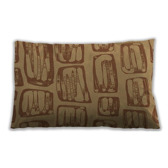 Ahgly Company Indoor Rectangular Contemporary Lumbar Throw Pillow, 13 inch by 19 inch