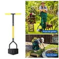thumbnail image 2 of Edger Tool Border Edger with Saw Tooth Blade Long Rubber Handle Edger Tool Edging Tool for Sidewalk Grass Yard V-Shaped, 2 of 8