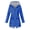 Blue-1, variant on Rain Jacket For Women Lightweight Long Hooded Raincoat Waterproof Zip Up Travel Hiking Windbreaker Trench Coats