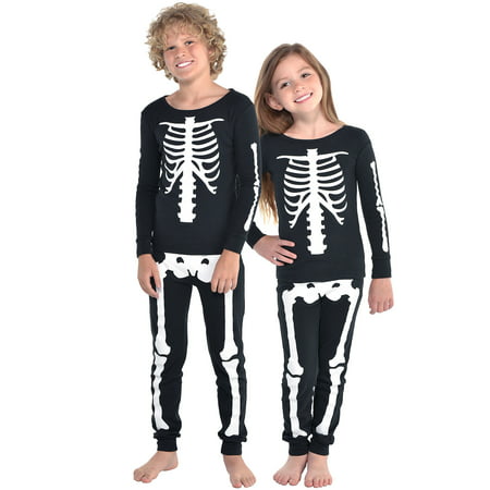 MJC Skeleton Halloween Costume Pajamas for