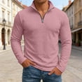 thumbnail image 2 of Men's Zipper Sweatshirt with Quarter Zip Jacquard Pattern Casual Jacket for Everyday Comfort and Versatile Autumn Wear, 2 of 4