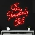 thumbnail image 3 of Handmadetneonsign Custom The Homebody Club Neon Sign, Custom Quote Name LED Light, Homebody Led, 3 of 5