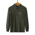 thumbnail image 4 of Camiseta polo para hombre, camiseta roja, informal, holgada, ropa para hombre, jersey de corte regular, algodón, gráfico, alta calidad, oferta, manga larga, completa, 4 of 4