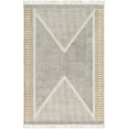 thumbnail image 2 of Hauteloom Sherbrooke Hand Woven Moroccan Small Area Rug for Entryway - Tribal Geometric Patterned Hand Made Carpet with Tassel -%100 Cotton Natural Fiber - Black, Beige, Brown - 2' x 3', 2 of 8