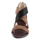 thumbnail image 5 of Zapatos de tacón de cuña tejido para mujer, sandalias con cremallera, sandalias de playa informales, zapatos romanos Wmkox8yii sa1273, 5 of 5