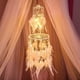 thumbnail image 1 of Atrapasueños de doble círculo, luces bohemias de plumas blancas con luz LED, decoración de techo, adornos para colgar en la pared, decoración de dormitorio, regalos para adolescentes, 1 of 5