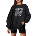 thumbnail image 2 of ICHUANYI Clearance Women Classic New Year Christmas Print Crewneck Long Sleeve Loose Sweatshirt Tops ICHUANYI "ICHUANYI", 2 of 6