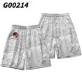 thumbnail image 1 of Pantalones cortos holgados de estilo japonés para hombre y mujer, ropa de calle masculina con estampado de zorro, cintura elástica, color negro, de talla grande, para verano Fivean unisex, 1 of 2