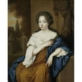 thumbnail image 2 of Johan Van Haensbergen 15x18 Black Ornate Wood Framed Double Matted Museum Art Print Titled - Portrait of a Woman (1670 - 1700), 2 of 5