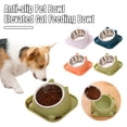 thumbnail image 4 of CBFFDC Appropriate Height Bowl Feeder Bowl Stable Base Round Corner Design Food Grade PP Easy to Clean Large Mouth Feeder Drinking Bowls for Cats Dogs, 4 of 7