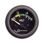 Tectran 95-2696 Voltmeter Gauge   Black Bezel, 24 Vdc/20 32 Vdc, Electrical