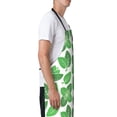 thumbnail image 3 of Lsque Green Leaves Waterproof Apron Chef Aprons for Men Heavy Duty Chemical Work Apron Extra Long Grilling Aprons with Adjustable Bib Apron, 3 of 9