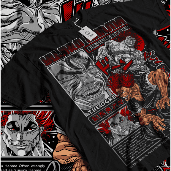 YujiroT-shirt Baki the Grappler Baki Hanma Vintage Gift Exclusive Shirt All Size
