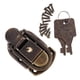 thumbnail image 4 of Candado Vintage clásico chino de aleación de 4xZinc con llaves y tornillos coleccionables 6 piezas, 4 of 7