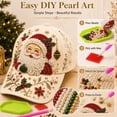 thumbnail image 2 of 2026 Christmas Beaded Hat DIY Craft Kit,Holiday Bead Kit With Baseball Cap And Embroidery Supplies,Creative Christmas Craft Gift For Adults With Snowman Design(1PCS), 2 of 5