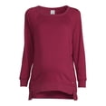 thumbnail image 5 of Time and Tru Women's Maternity Side Snap Sweatshirt, 5 of 6