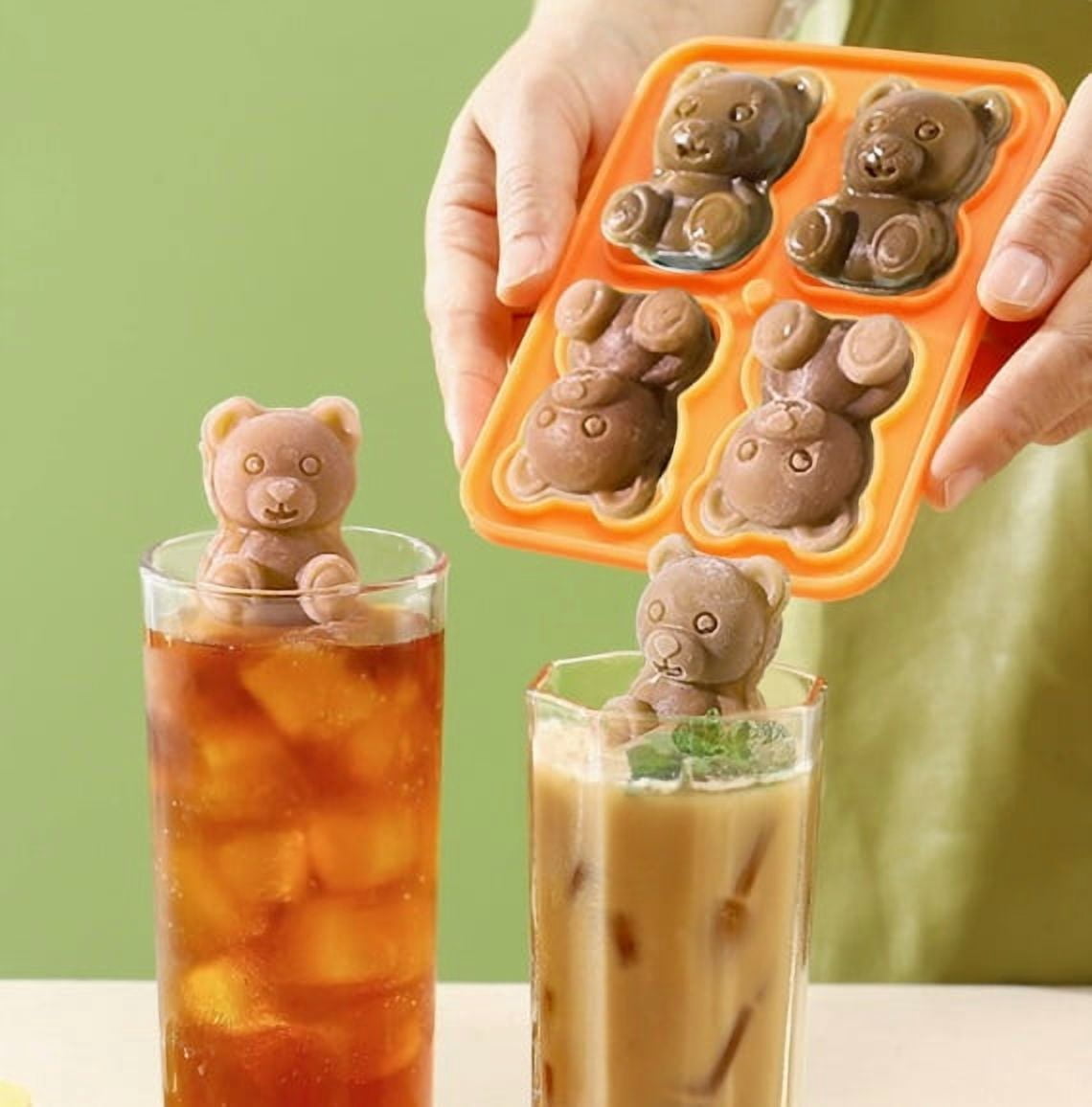 3-Piece Silicone Ice Cube Tray Set - Easy Press Ice Maker for Home Use - Food-Grade Freezer Storage Box