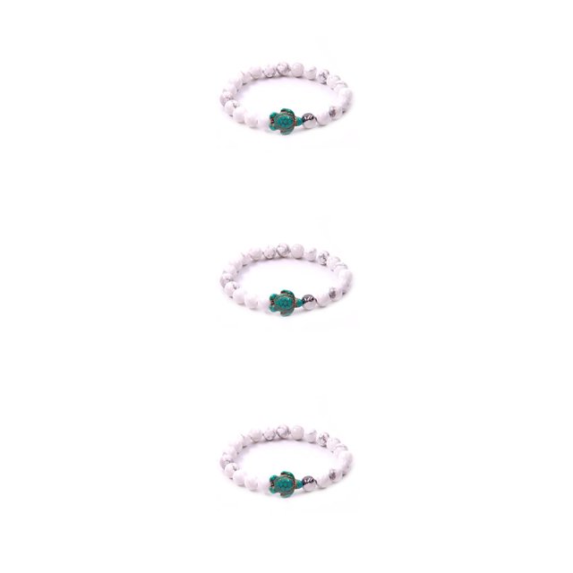 Qarigey de tortuga , joyería turquesa elástica, ágata, piedras preciosas naturales y cristales, pulseras de amistad, regalos para mejores Type1 NO1