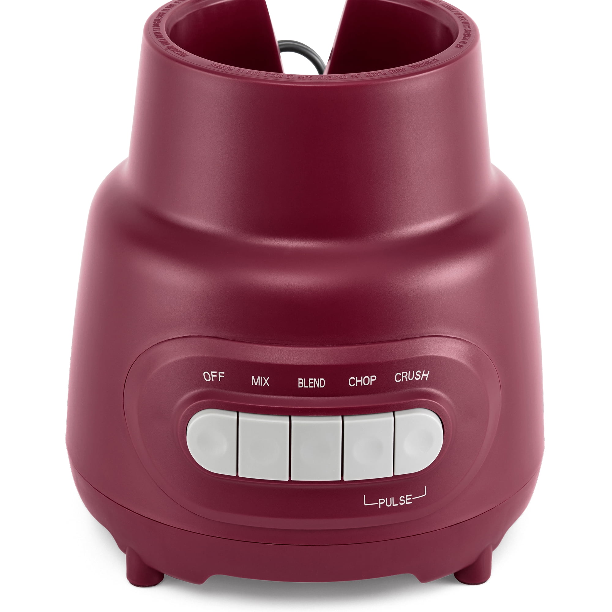 Mainstays Glass Jar 5 Speed Blender with 6-Cup Jar (48Oz) Capacity, Purple Eggplant, New