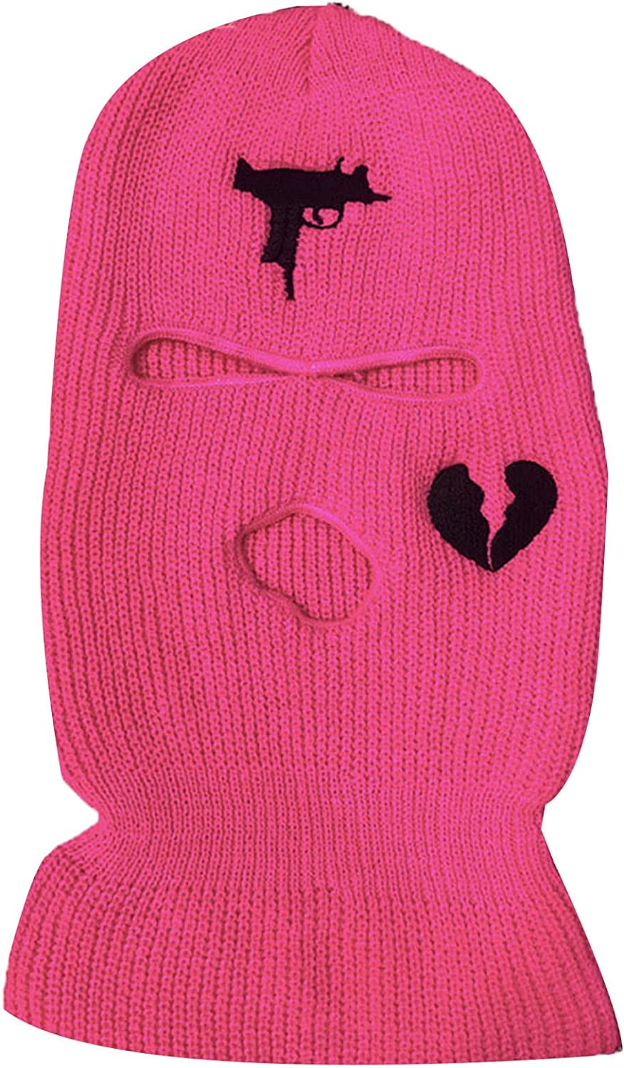 3Hole Knitted Full Face Cover Ski Mask Soft Winter Balaclava Cap Warm