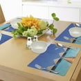 thumbnail image 4 of Ambesonne Tropical Place Mats Set of 4, Maldives Clear Waters, Standard Size, Turquoise Azure Blue, 4 of 6