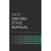 New Oxford Style Manual, (Hardcover)