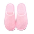 thumbnail image 5 of Mightlink 1 Pair Candy Color Anti-skid Soft Outsole Round Toe Plush Slippers Women Winter Slip-on Fluffy Flat House Shoes, 5 of 7