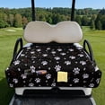 thumbnail image 2 of Pzuqiu Paw prints Quilted Golf Cart Seat Covers Keep Seat Clean Golf Cart Seat Cover Cushion Protector, Wear-resistant Foldable Golf Cart Front Seat Cover, 2 of 9