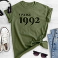 thumbnail image 2 of Vintage 1992 Shirt, Unisex Women's Men's Shirt, 30th Birthday Shirt, Thirtieth Birthday Shirt, B-day Shirt, Heather Military Green, Medium, 2 of 6