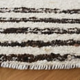 thumbnail image 3 of SAFAVIEH Natura Kyle Striped Area Rug, Black/Ivory, 8' x 8' Round, 3 of 8