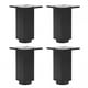 thumbnail image 4 of Herrajes para muebles Jadeshay patas de sofá ajustables de Aleación de aluminio 4 piezas Negro 100 mm 120 mm, 4 of 8