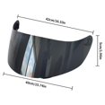 thumbnail image 3 of Gafas de casco antivaho con lente de protección facial completa para AGV K5 K3SV K1 (marrón oscuro), 3 of 3