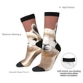 thumbnail image 4 of Pofeuu Cute Alpaca in Daze Print Crew Socks, Adult Running Hiking Socks for Youth and Adult, 4 of 6