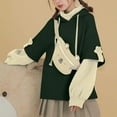 thumbnail image 5 of Kiplyki Woman's Brown Bear Hoodie Autumn Winter Long Sleeve Sweatshirt Personality Bag, 5 of 7