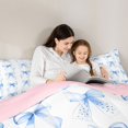 thumbnail image 4 of spefrowx Blue Watercolor Bow King Bedding for Girls, Simple Polka Dot King Bed in a Bag, Pink Reversible, 7pcs, 4 of 6