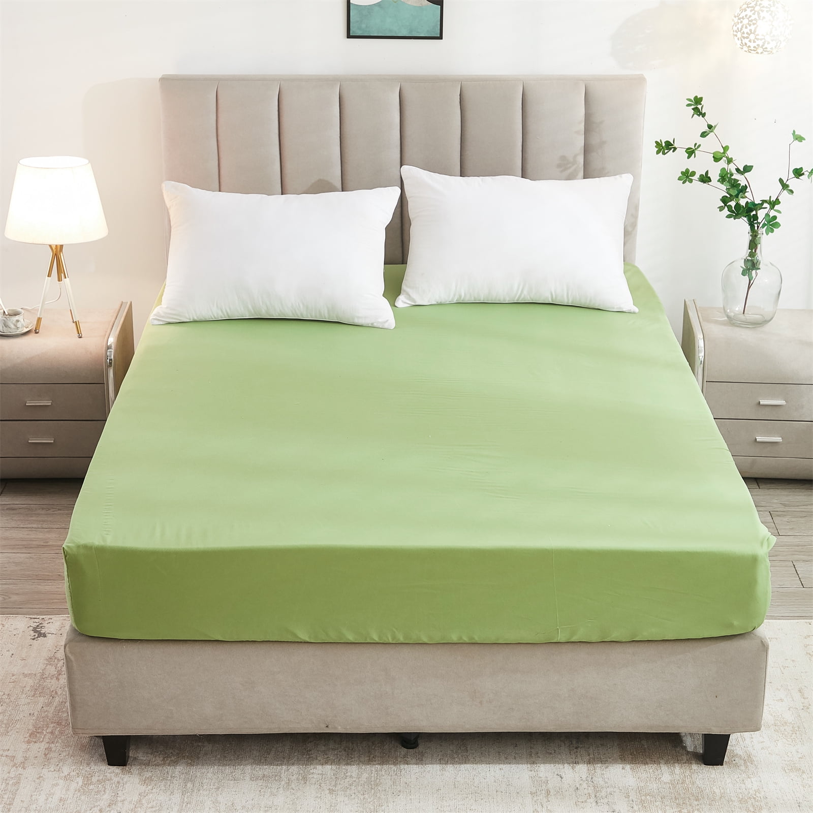 Move Over Sage Green Fitted Sheet Twin Only Microfiber Single Fitted