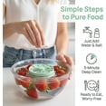 thumbnail image 3 of Fruit Vegetable Washing Machine, IPX7 Wireless Automatic Cleaner for Veggies Grains Meat, 3 of 7