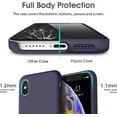 thumbnail image 4 of Liquid Silicone Case for iPhone X/XS, [Scratch-Resistant, Anti-Fingerprint, Shockproof] Protective Slim Fit Phone Case, 4-Layer Cover with Microfiber Lining, Silky-Soft Touch, Deep Purple, 4 of 14