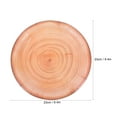 thumbnail image 2 of KONTONTY 16pcs Simulated Wood Grain Plates Rustic Simulated Wood Slice Plate Farmhouse Round Disposable Dinner Dish For Family Gatherings Woodland Birthday Party Supplies, 2 of 8