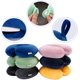 thumbnail image 4 of Almohada de cuello para viajar, almohada de viaje mejorada para avión, almohada de viaje de espuma viscoelástica 100% pura para reposacabezas de vuelo, accesorios de avión portátiles, 4 of 7