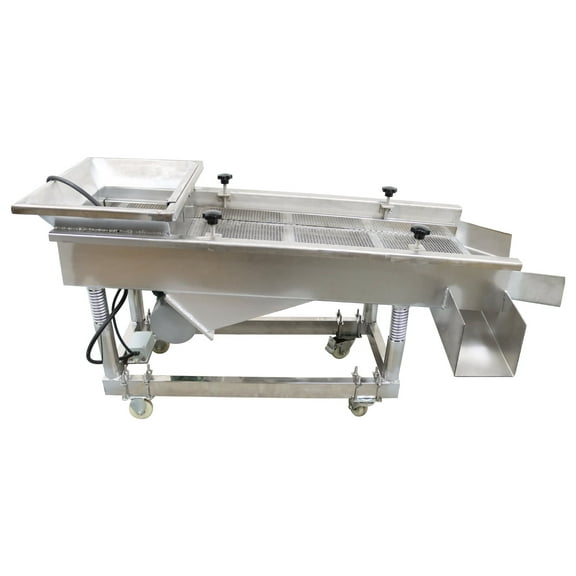 Mobile Vibrating Sand Screen Machine Linear Vibrating Screen 220V (JG50-150, 4mm)