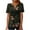 Army Green, variant on Aoochasliy Womens Blouses Short Sleeve Casual Graphic Prints Round Neck Loose V-neck T-shirt Top Pullover