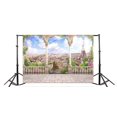 thumbnail image 3 of BSDHOME 7x5t Photography Backdrop Fantasy City Landscape Eiffel Tower Landmark Paris France Gothic Corridor Photo Background Backdrops, 3 of 4