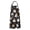 Black Halloween Ghosts-1, variant on Black Halloween Ghosts and Pumpkins Apron-Garden Aprons for Women with Pockets-Cotton Linen Waterproof Kitchen Cooking Gardening Aprons Adjustable for Kitchen,Cooking,BBQ and Salon 32"x27"