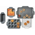 thumbnail image 2 of Pro-Release Nonstick Bakeware Half Sheet Pan 11.5x17 Inch Oven Broiler Safe 450F Half Sheet, Cookie Sheet, Muffin Pan, Cooling & Baking Rack, Round Cake Pan, Loaf Pan, Baking Pan, Grey, 2 of 4